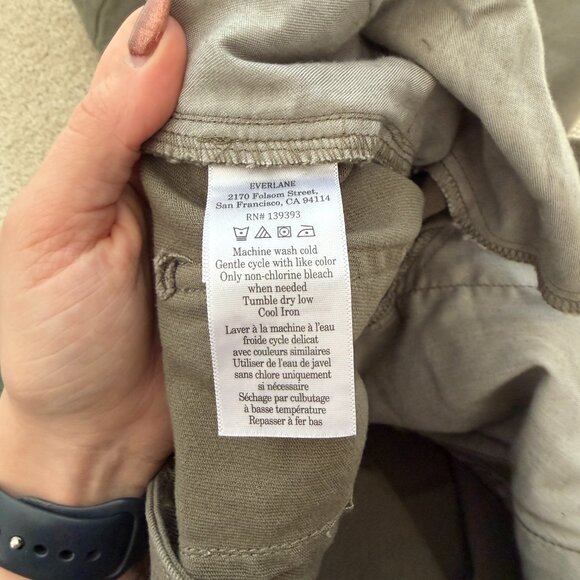 Everlane The Utility Wide-Leg Pant  (2, Kalamata) - Picture 8 of 8